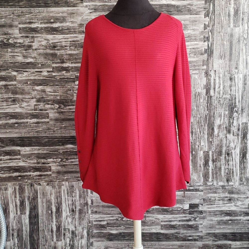 Alfani Sweater Banner Red XLarge New with tags